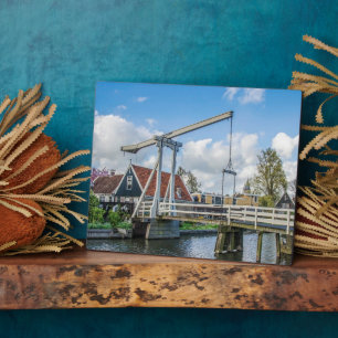 Dutch lifting wooden bridge plaque