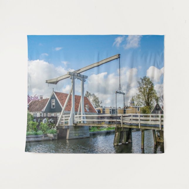 Dutch lifting wooden bridge tapestry (Front (Horizontal))