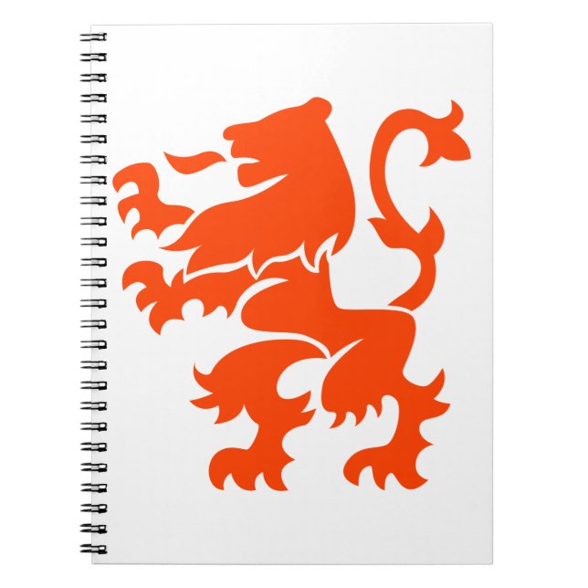 Dutch Lion Coat of Arms Notebook (Front)