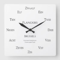 Dutch Numbers Personalized City Country Time Zone