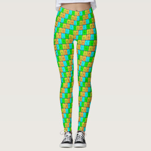 Dutch periodic table patriotic leggings 2