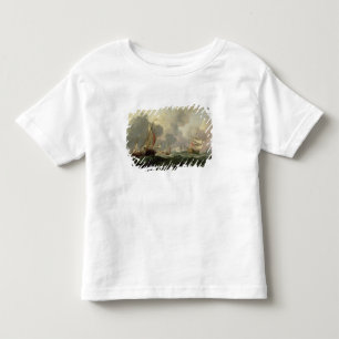 Dutch Pinks and a British Frigate in Choppy Seas Toddler T-shirt