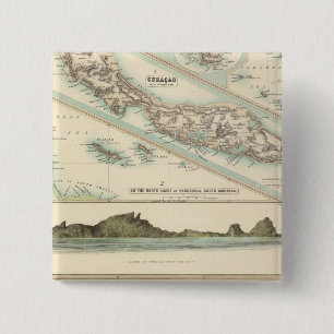 Dutch Possessions 2 Inch Square Button