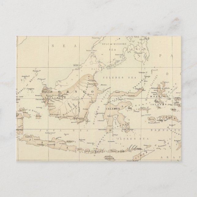 Dutch Possessions in the Indian Archipelago Postcard (Front)