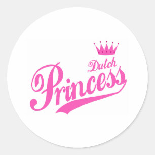 Dutch Princess Classic Round Sticker