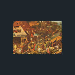 Dutch Proverbs (Netherlandish Proverbs) (1559) Canvas Print<br><div class="desc">Pieter Bruegel's Classic Renaissance Painting, a classic artwork that has passed into the public domain and makes wonderful gifts and other products. All of the Fine Art, Vintage Art, Classic Masterpieces, and other Antique Masterworks here at Masterpiece Gallery have been carefully edited and placed on products to provide the best...</div>