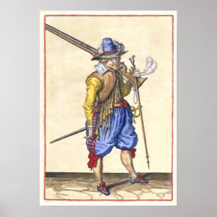 Dutch Rifleman - 17th Century - Poster