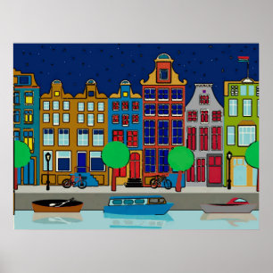 Dutch Row Houses Poster