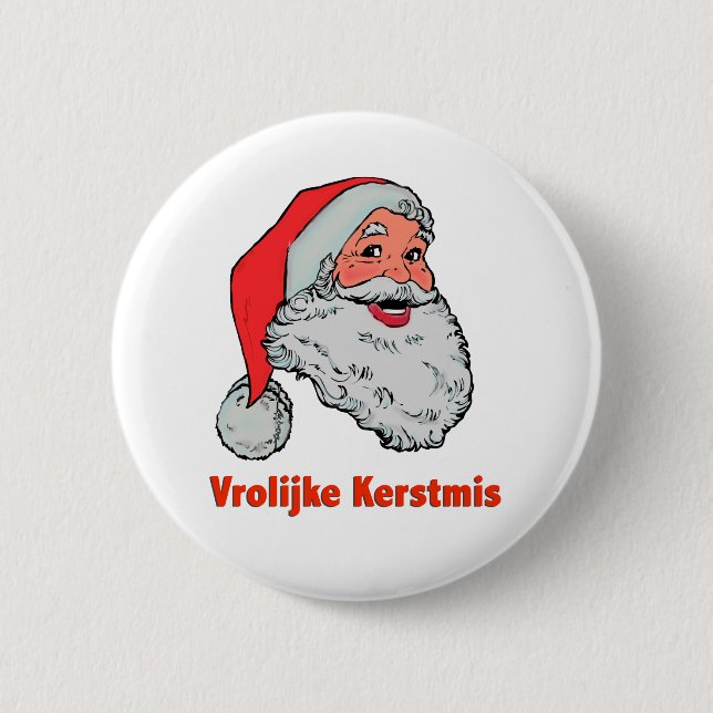 Dutch Santa Button (Front)