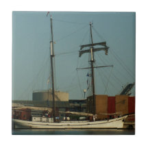 Dutch Schooner In Danish Harbour