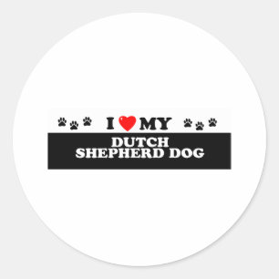 DUTCH SHEPHERD DO_ CLASSIC ROUND STICKER