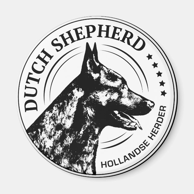 Dutch Shepherd Dog Magnet (Front)
