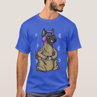 Dutch Shepherd Dog Video Game Gamer Gaming Dutch f T-Shirt