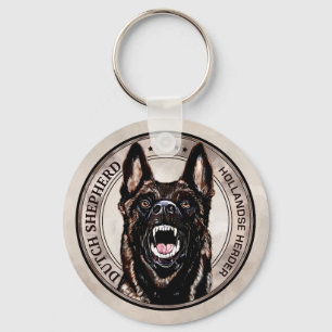 Dutch Shepherd -Hollandse Herdershond Keychain