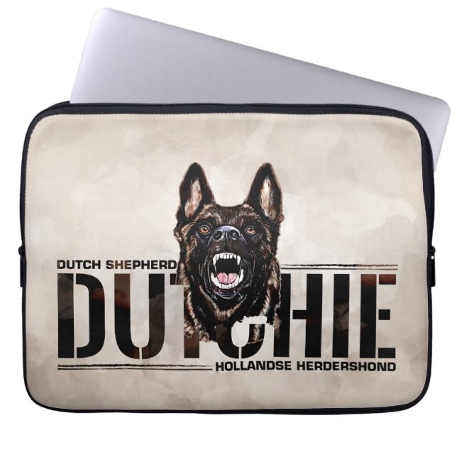 Dutch Shepherd -Hollandse Herdershond  Laptop Sleeve (Front)