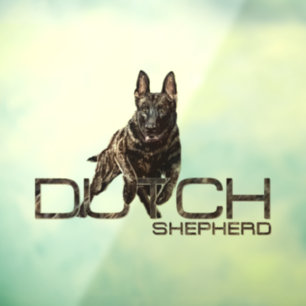 Dutch Shepherd -Hollandse Herdershond  Window Cling