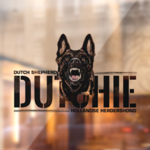 Dutch Shepherd -Hollandse Herdershond Window Cling