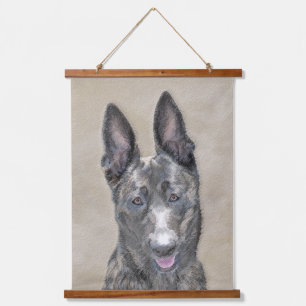 Dutch Shepherd Painting - Cute Original Dog Art Hanging Tapestry