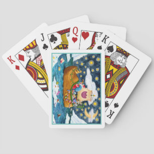 DUTCH SHOE SANTA SHIP, ICEBERGS, WHALE, TEDDY BEAR PLAYING CARDS