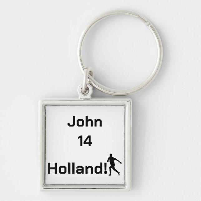Dutch Soccer, customizable     Keychain (Front)
