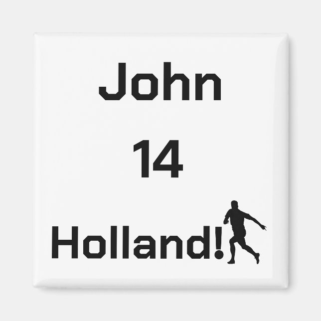 Dutch Soccer, customizable     Magnet (Front)