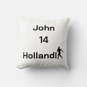 Dutch Soccer, customizable     Throw Pillow