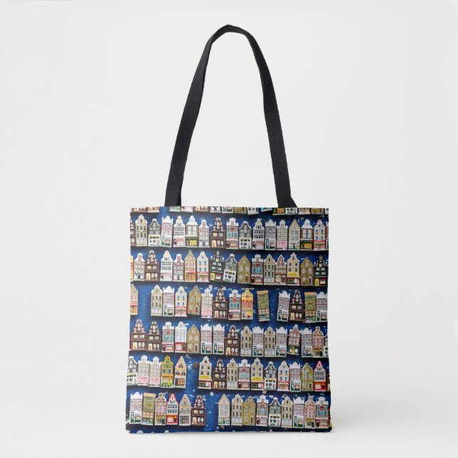 Dutch souvenirs, Amsterdam street scene. Tote Bag (Front)
