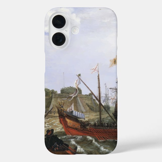 Dutch Squadron attacking a Spanish Fortress Case-Mate iPhone Case (Back)