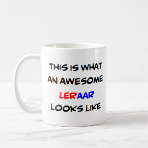 dutch teacher leraar, awesome coffee mug