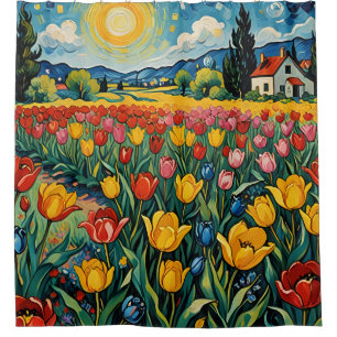 Dutch Tulip Field