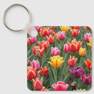 Dutch Tulips Keychain