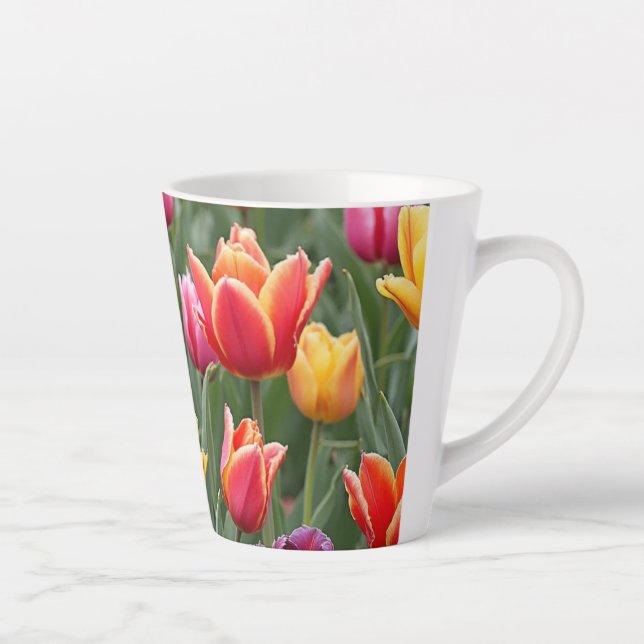Dutch Tulips Latte Mug (Right)