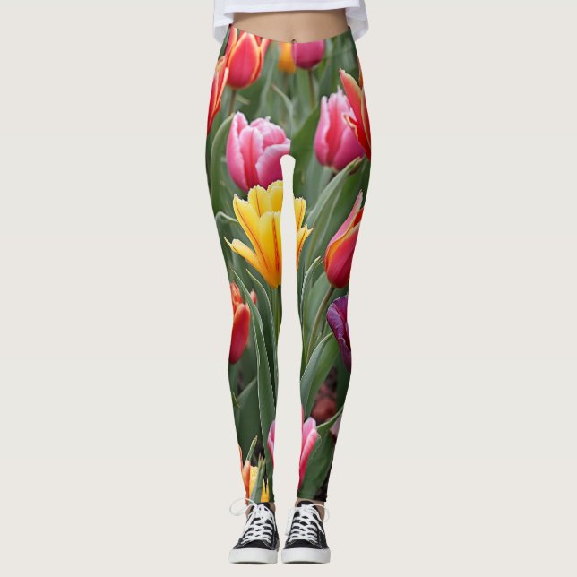 Dutch Tulips Leggings (Front)