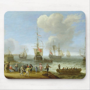 Dutch Warships in an Estuary Mouse Pad