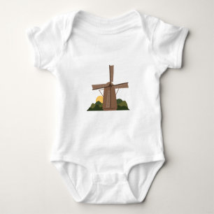 Dutch Windmill Baby Bodysuit