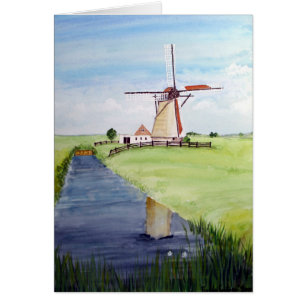Dutch Windmill by Farida Greenfield