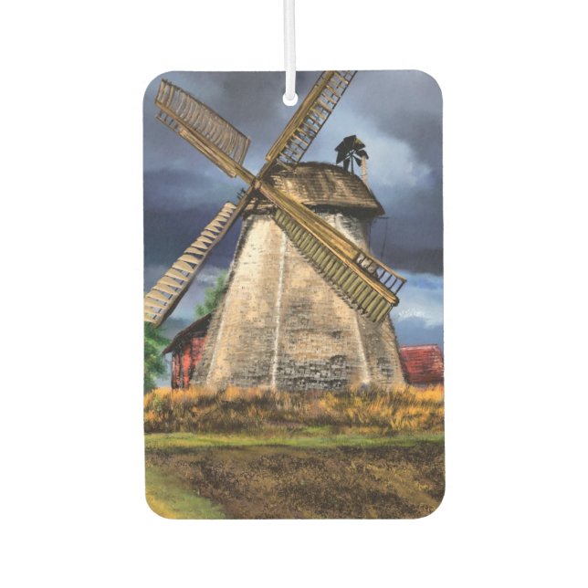 Dutch Windmill Car Air Freshener (Front)
