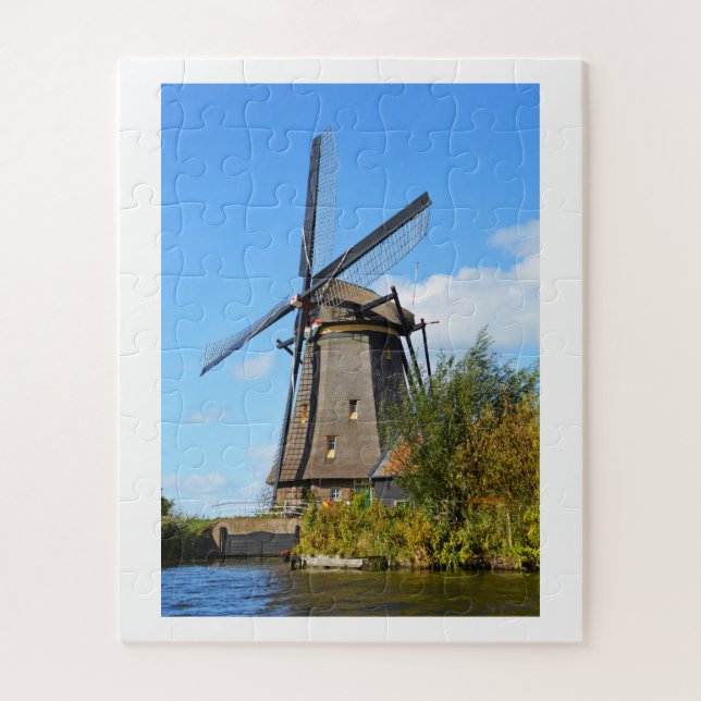 Dutch windmill jigsaw puzzle (Vertical)