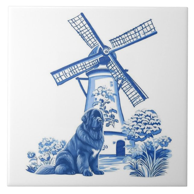Dutch Windmill Newfoundland Tile (Front)