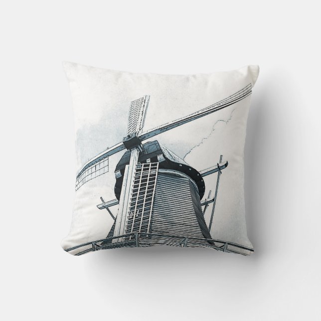Dutch windmills pillow (Front)