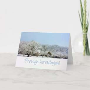 dutch winter wonderland merry x mas holiday card