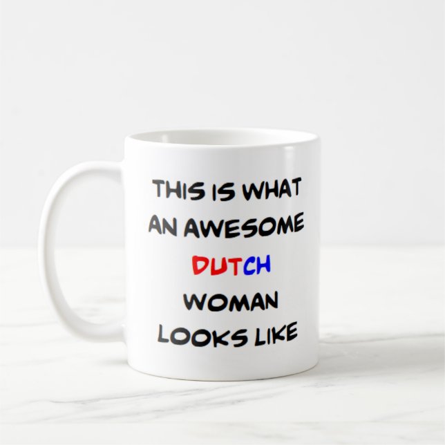 dutch woman, awesome Mug (Left)