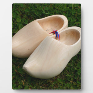 Dutch wooden clogs plaque