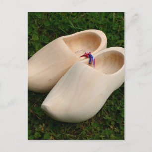 Dutch wooden clogs postcard