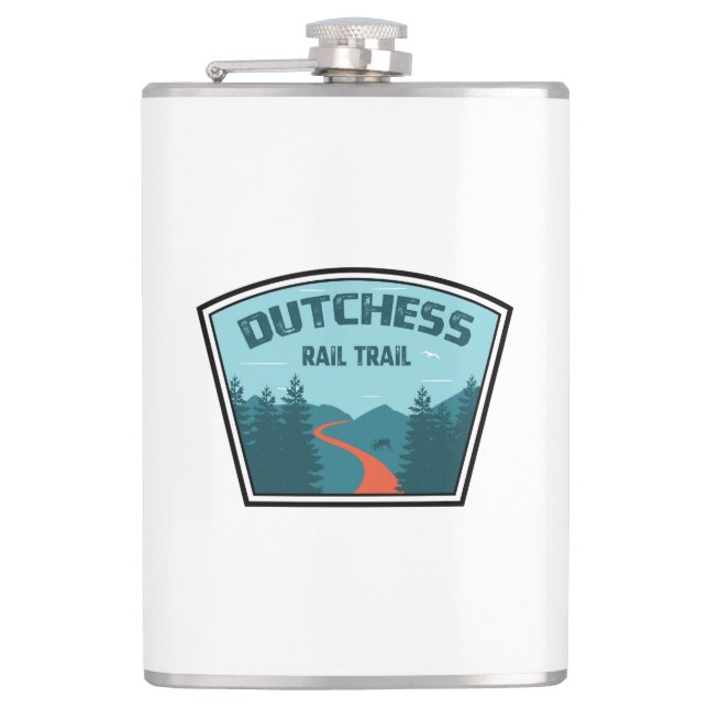 Dutchess Rail Trail Hip Flask (Front)