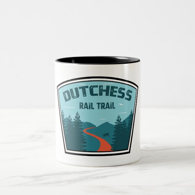 Dutchess Rail Trail Two-Tone Coffee Mug (Center)