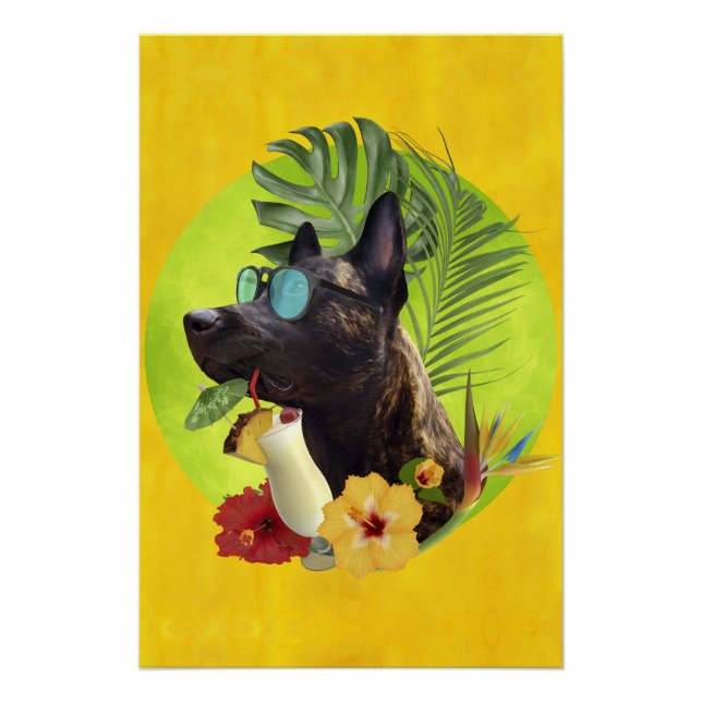 Dutchie Tropical Summer Vibes Poster (Front)