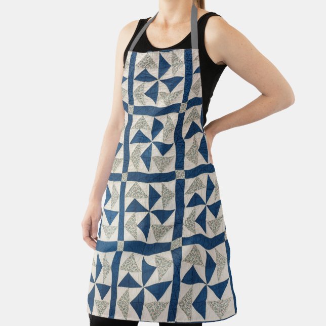Dutchman’s Puzzle quilt All-Over Print Apron (Insitu)