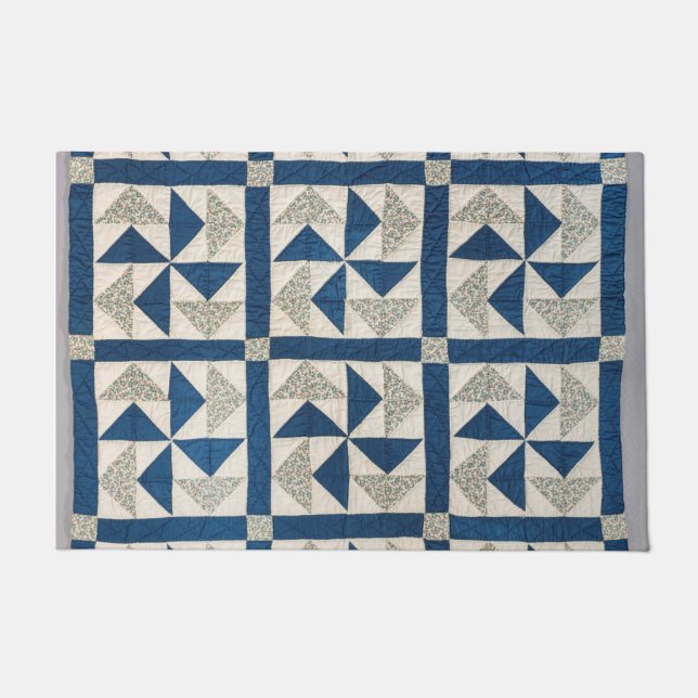 Dutchman’s Puzzle quilt Doormat (Front)