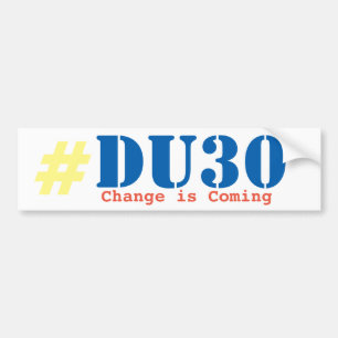 Duterte DU30 bumper sticker